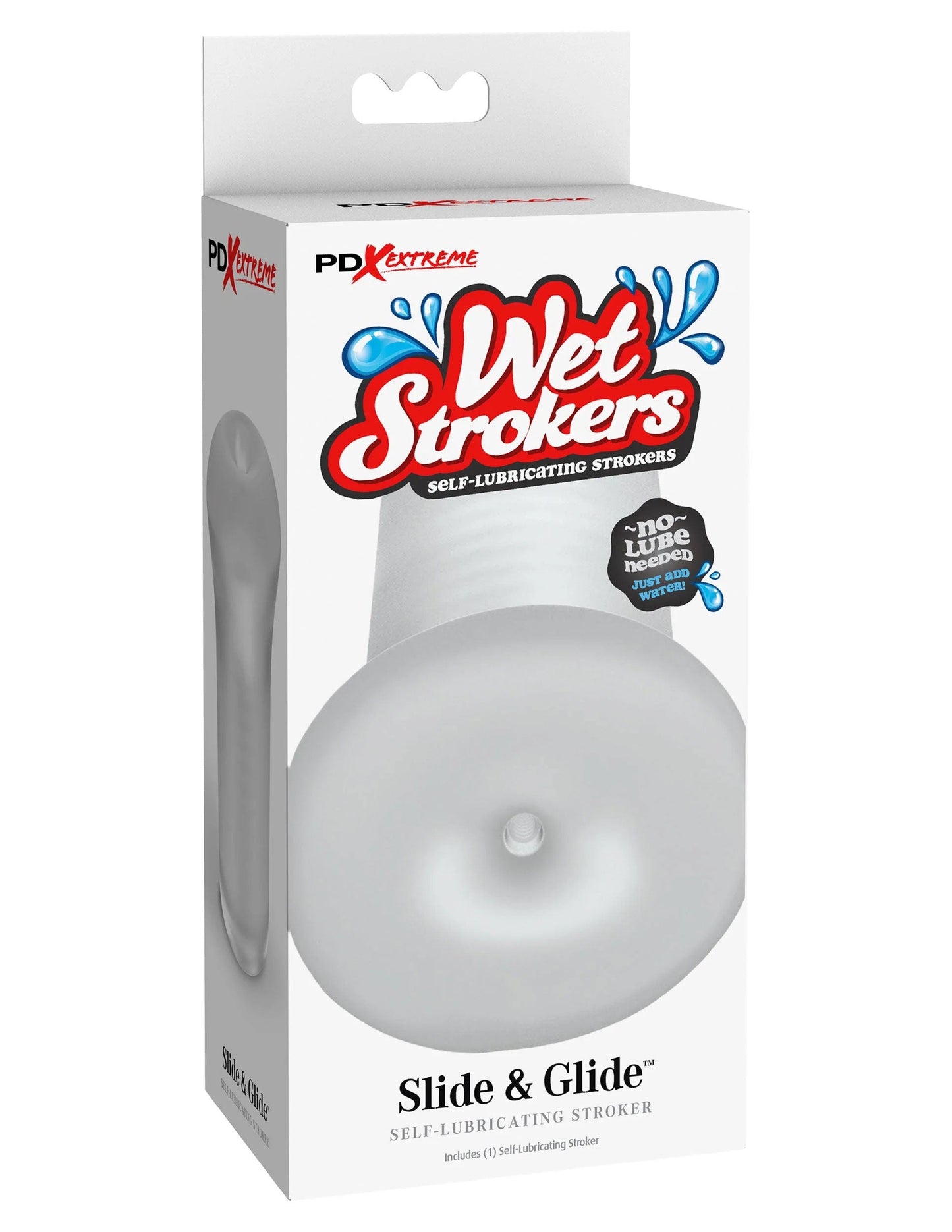 Extreme Wet Strokers Slide and Glide (Frost) – Self-Lubricating Male Stroker > Sex Toys For Men > Masturbators > Manual - Tophatter Daily Deals