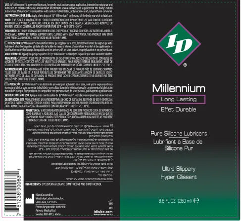 ID Millennium – Long-Lasting Silicone Lubricant 8.5 Oz > Lube > Silicone - Tophatter Daily Deals