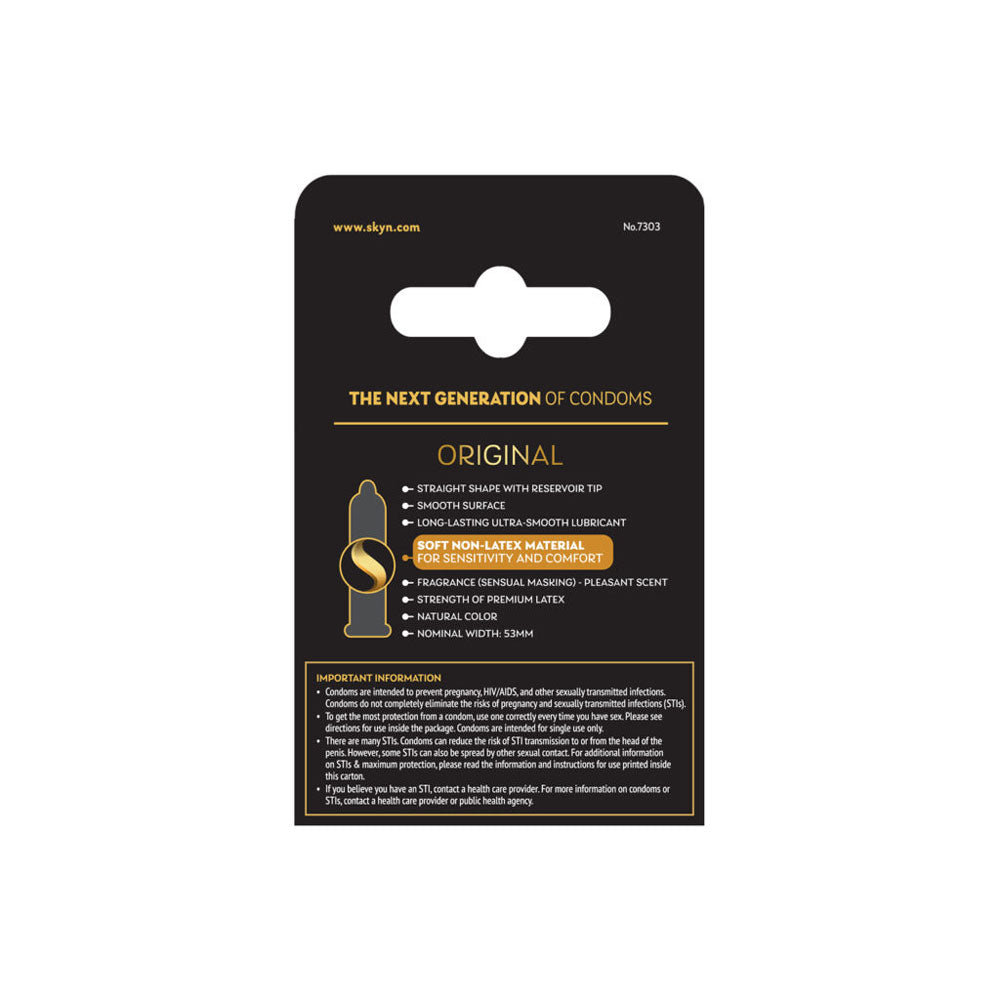 Skyn Original - Non-Latex Lubricated Condoms - 3 Pack > Essentials > Condoms - Tophatter Daily Deals