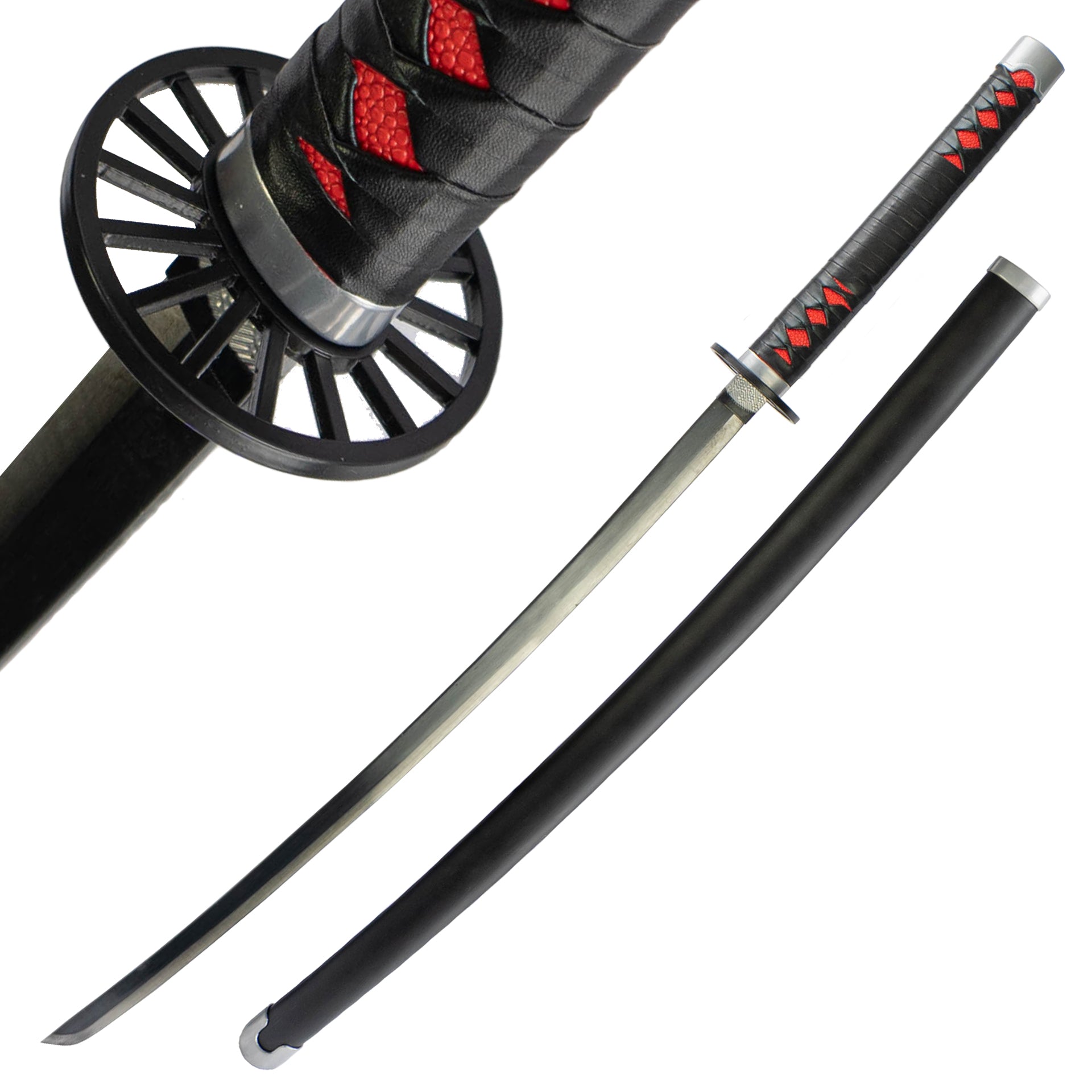 Tanjiro Kamado's Black Nichirin Katana 2nd Edition Anime Sword - Tophatter Daily Deals