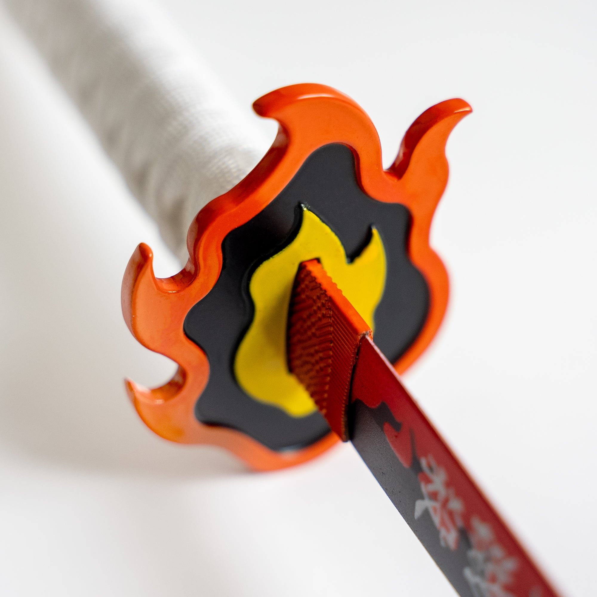 Kyojuro Rengoku's Red Nichirin Katana 2nd Edition Anime Sword - Tophatter Daily Deals