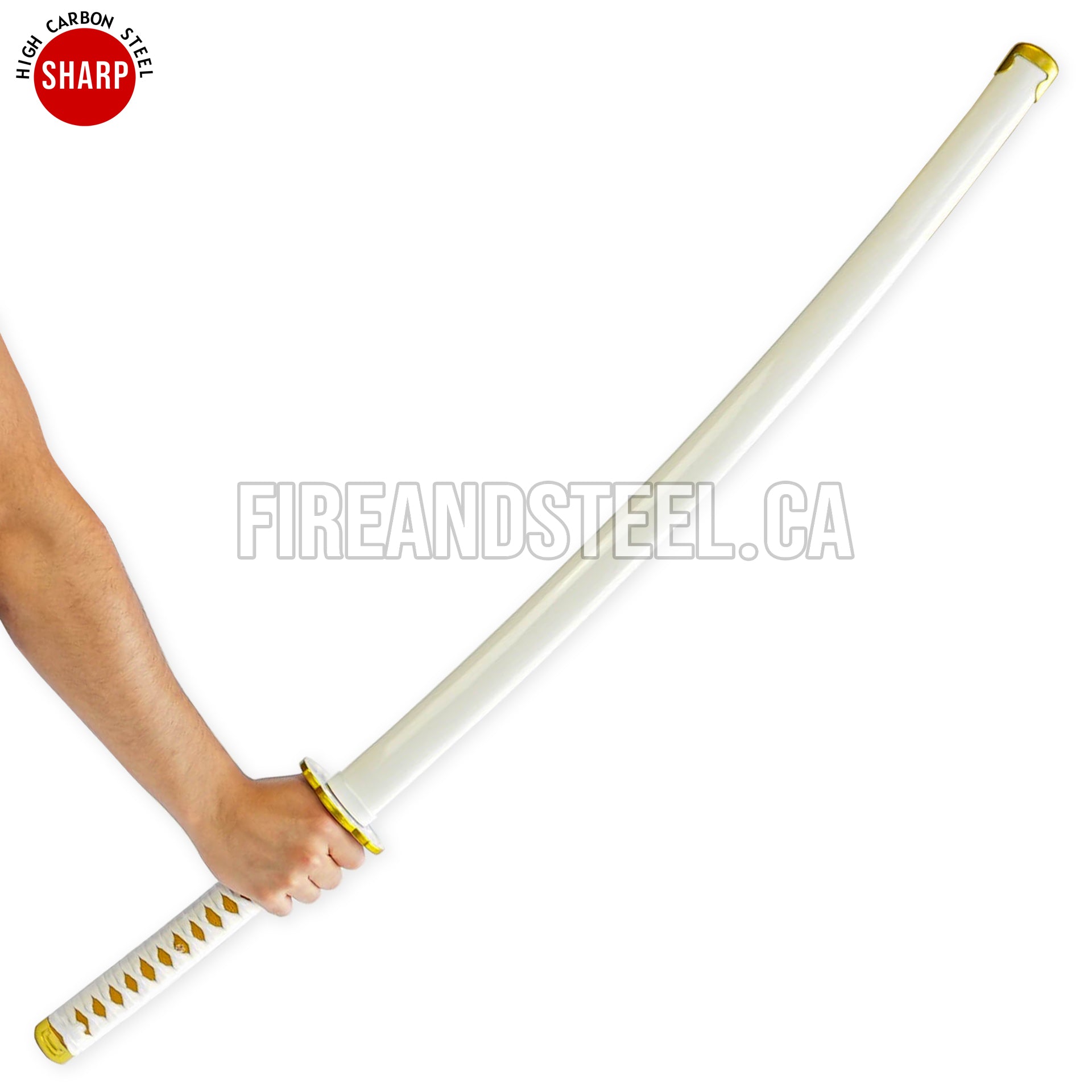 Zenitsu Agatsuma's Yellow Nichirin Katana (Battle Ready) Anime Sword - Tophatter Daily Deals