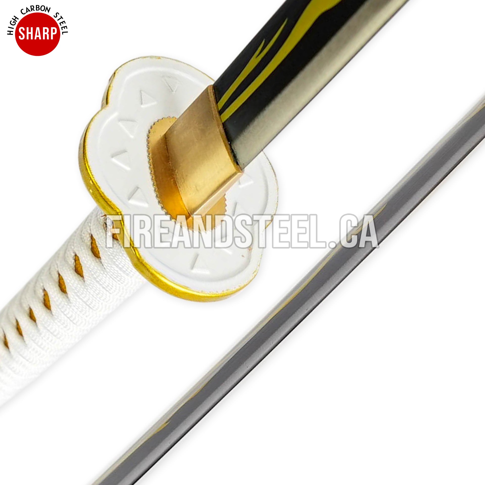 Zenitsu Agatsuma's Yellow Nichirin Katana (Battle Ready) 2nd Edition Anime Sword - Tophatter Daily Deals