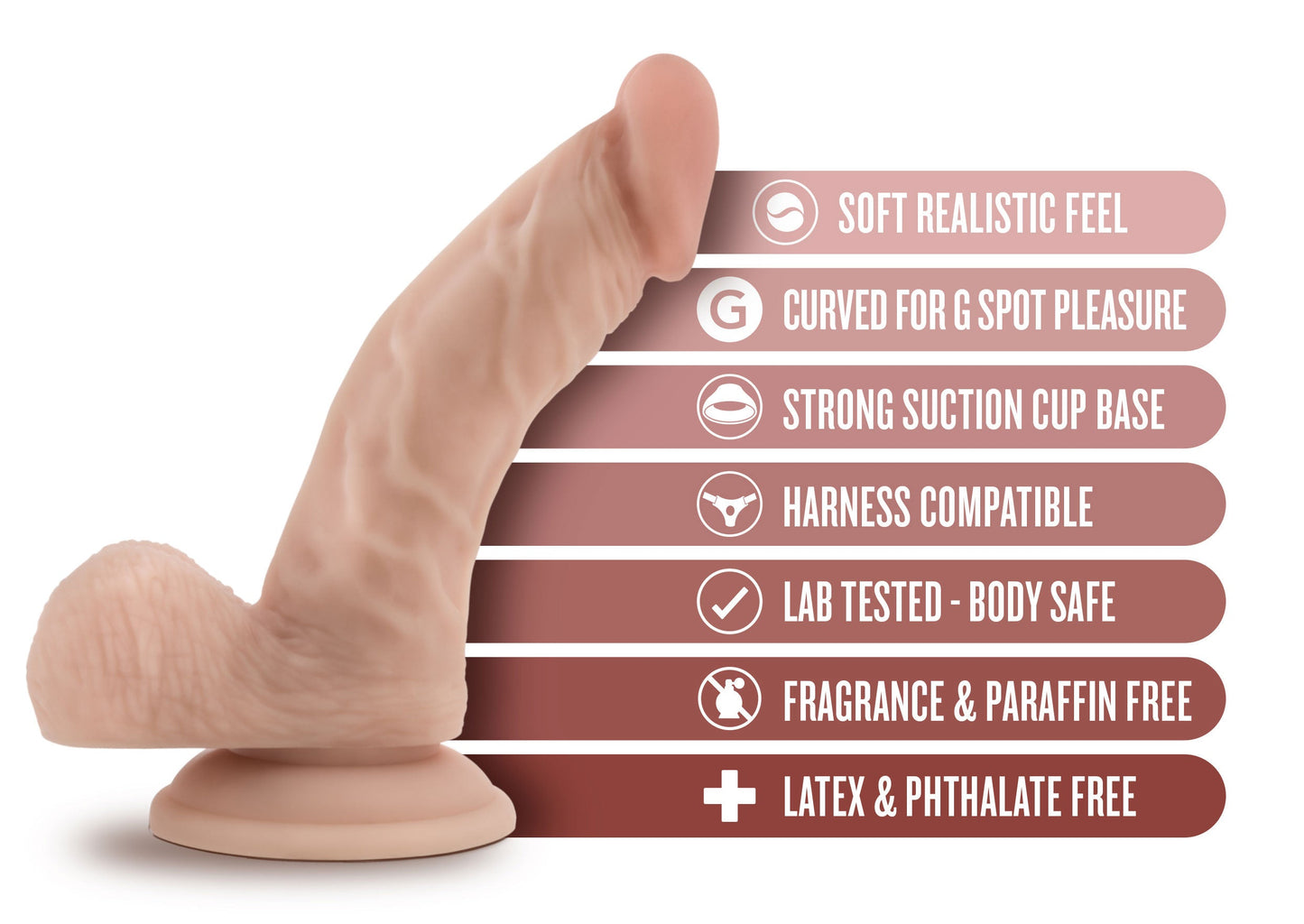 Dr. Skin Dr. Stephen Beige – 6.5 Inch Dildo With Balls > Dildos > Realistic Dildos - Tophatter Daily Deals