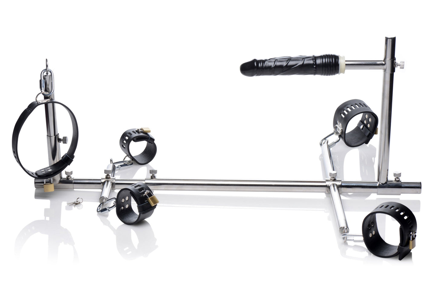 Master Series Imprisoned Metal Stockade with Dildo for Adventurous Couples > Sex Toys > Sex Furniture - Tophatter Daily Deals