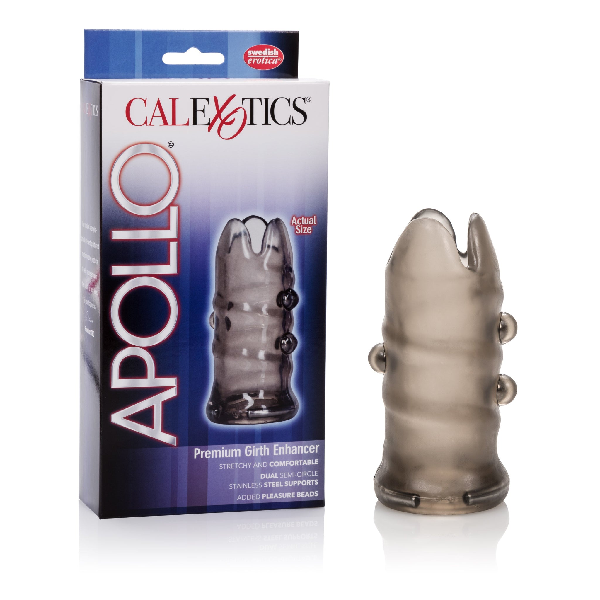 Apollo Premium Girth Enhancer Sleeve (Smoke) – 3.5 Inch Sleeve > Sex Toys For Men > Penis Sleeves - Tophatter Daily Deals