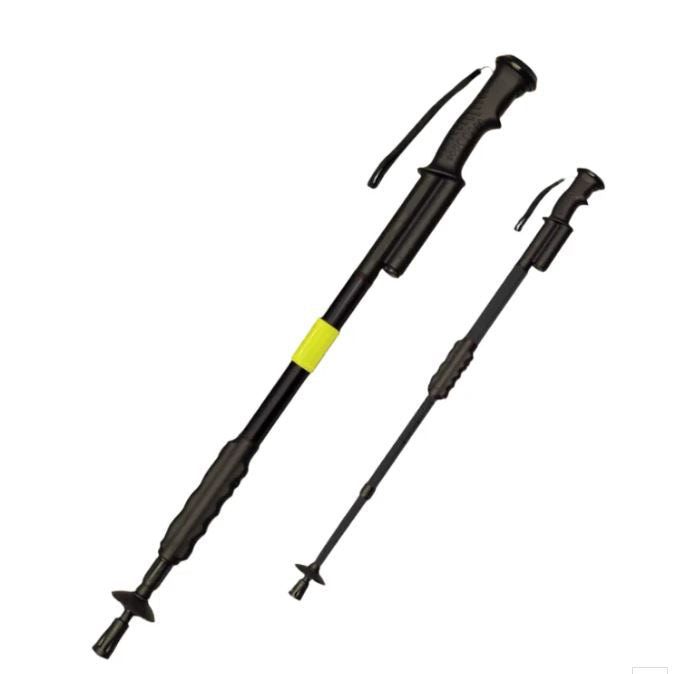 Zap Hike 'n' Strike Stun Gun with Flashlight Hiking Staff Black or Orange Black Folding Hiking Staffs - Tophatter Daily Deals