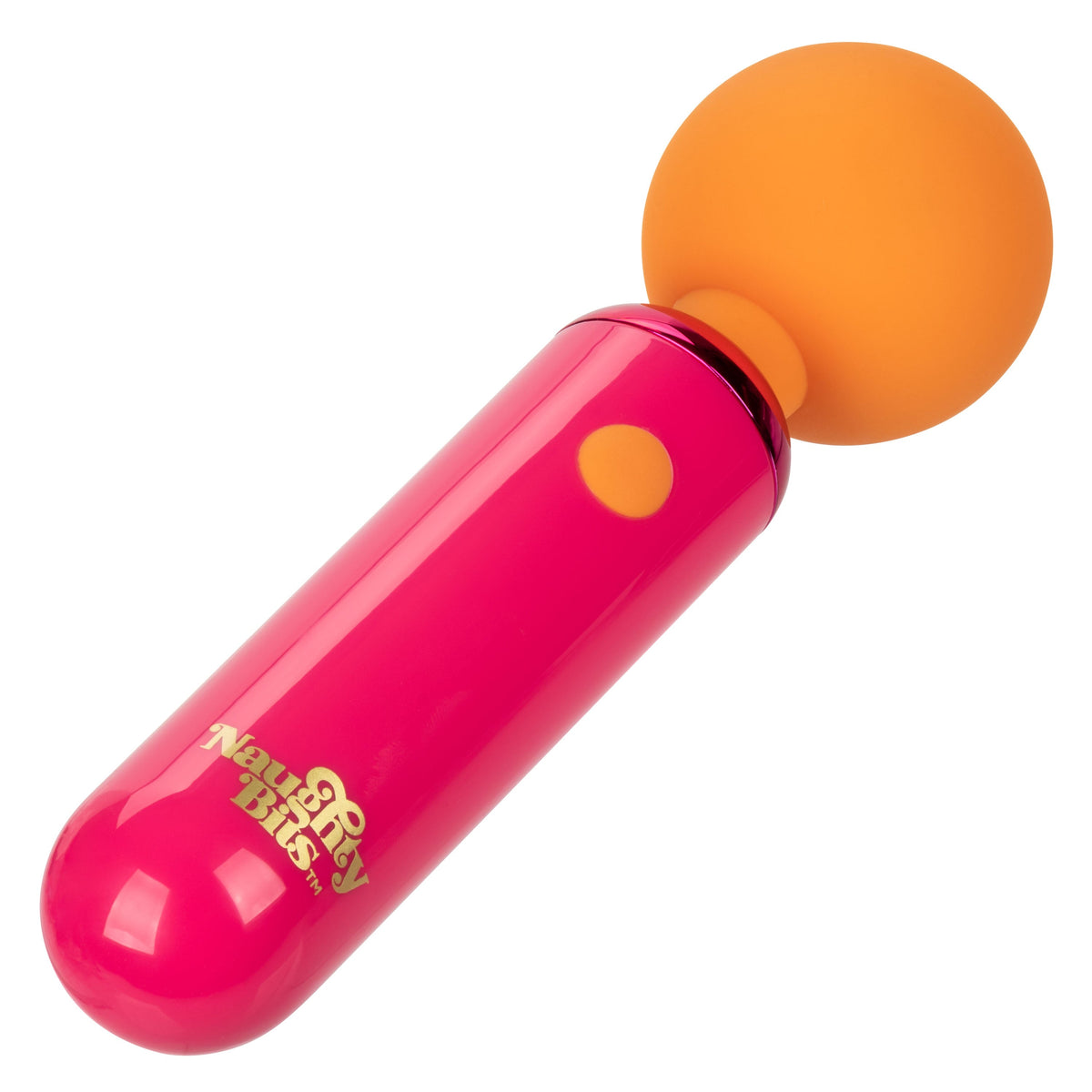 Naughty Bits Home Cumming Queen Vibrating Wand Pink and Orange Silicone Personal Massager > Sex Toys > Mini Massagers - Tophatter Daily Deals
