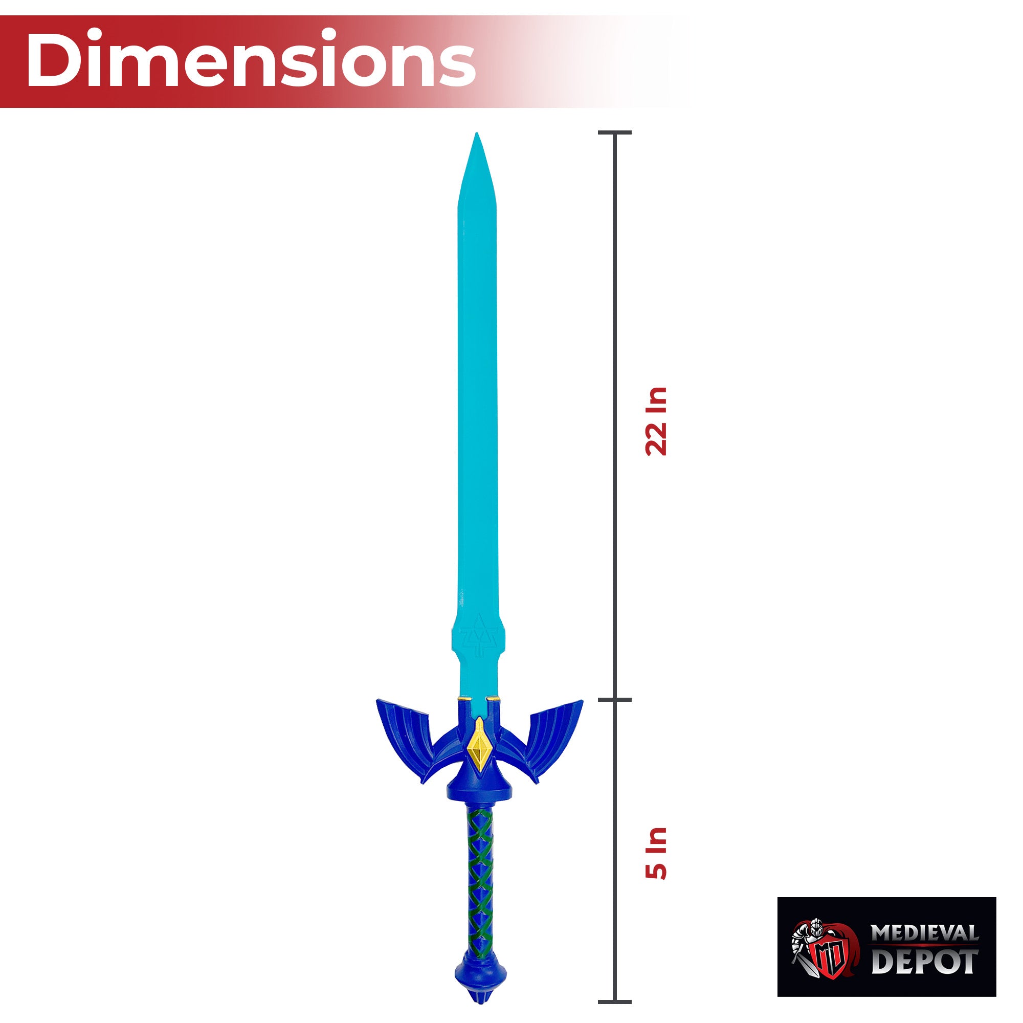 Zelda Link Skyward Foam Sword with Scabbard Foam Products - Tophatter Daily Deals