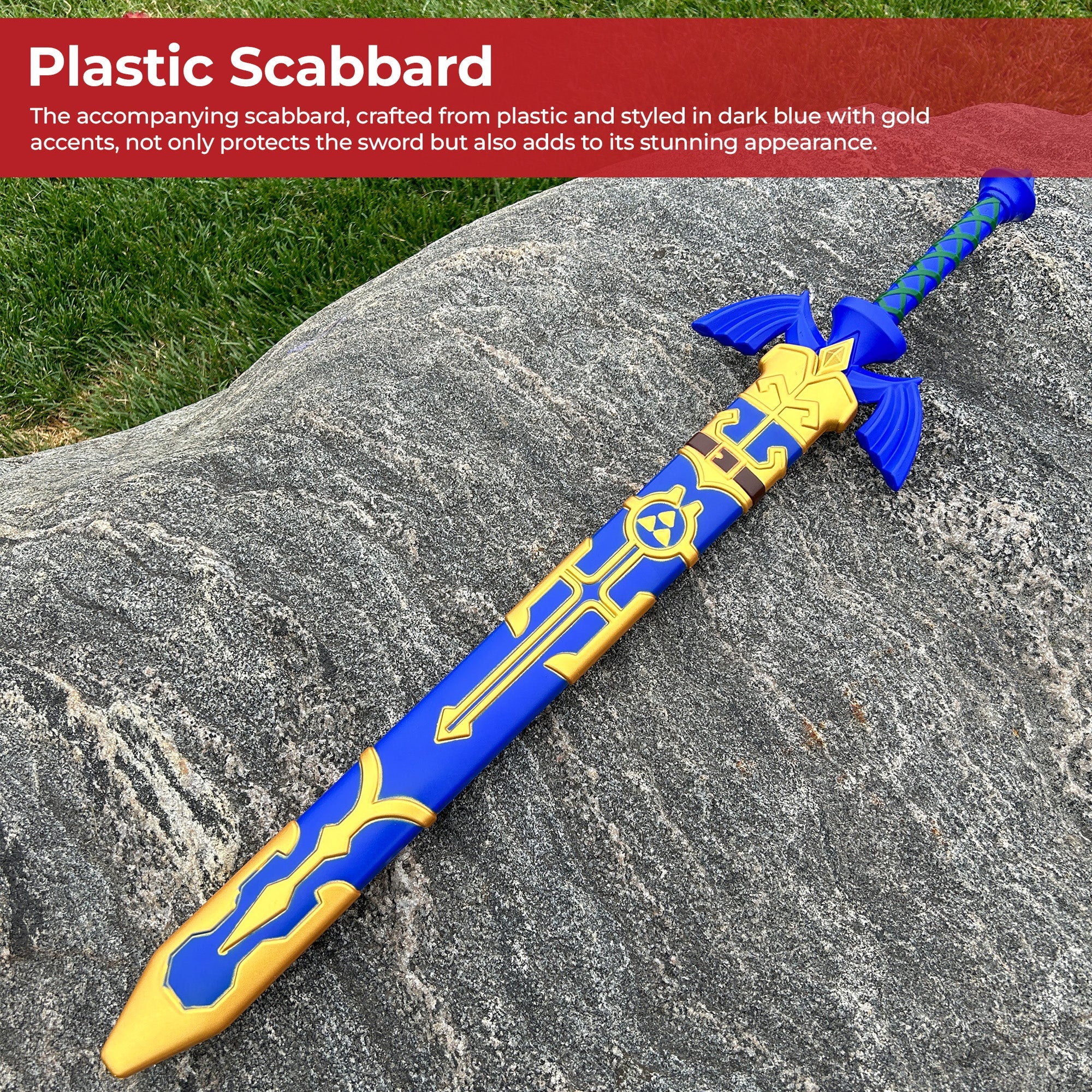 Zelda Link Skyward Foam Sword with Scabbard Foam Products - Tophatter Daily Deals