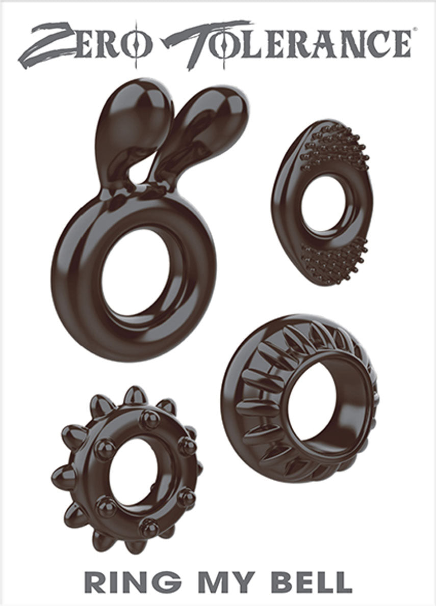 Zero Tolerance Ring My Bell Cock Rings Set of Four > Cock Ring > Sets - Tophatter Daily Deals