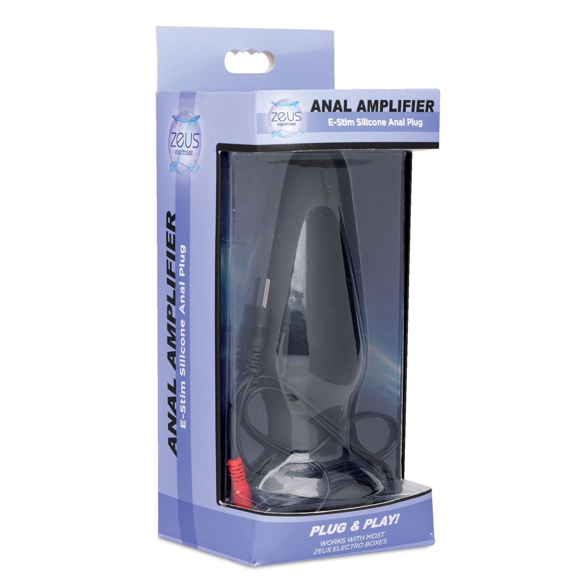 Zeus Anal Amplifier Silicone Estim Plug for Electrifying Sensations E-STIM TOYS - Tophatter Daily Deals