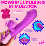 Clit Tapping Pulsing Rabbit (Purple) – Dual-Stimulation Rabbit Vibrator > Vibrators > Ladies > Rabbit - Tophatter Daily Deals