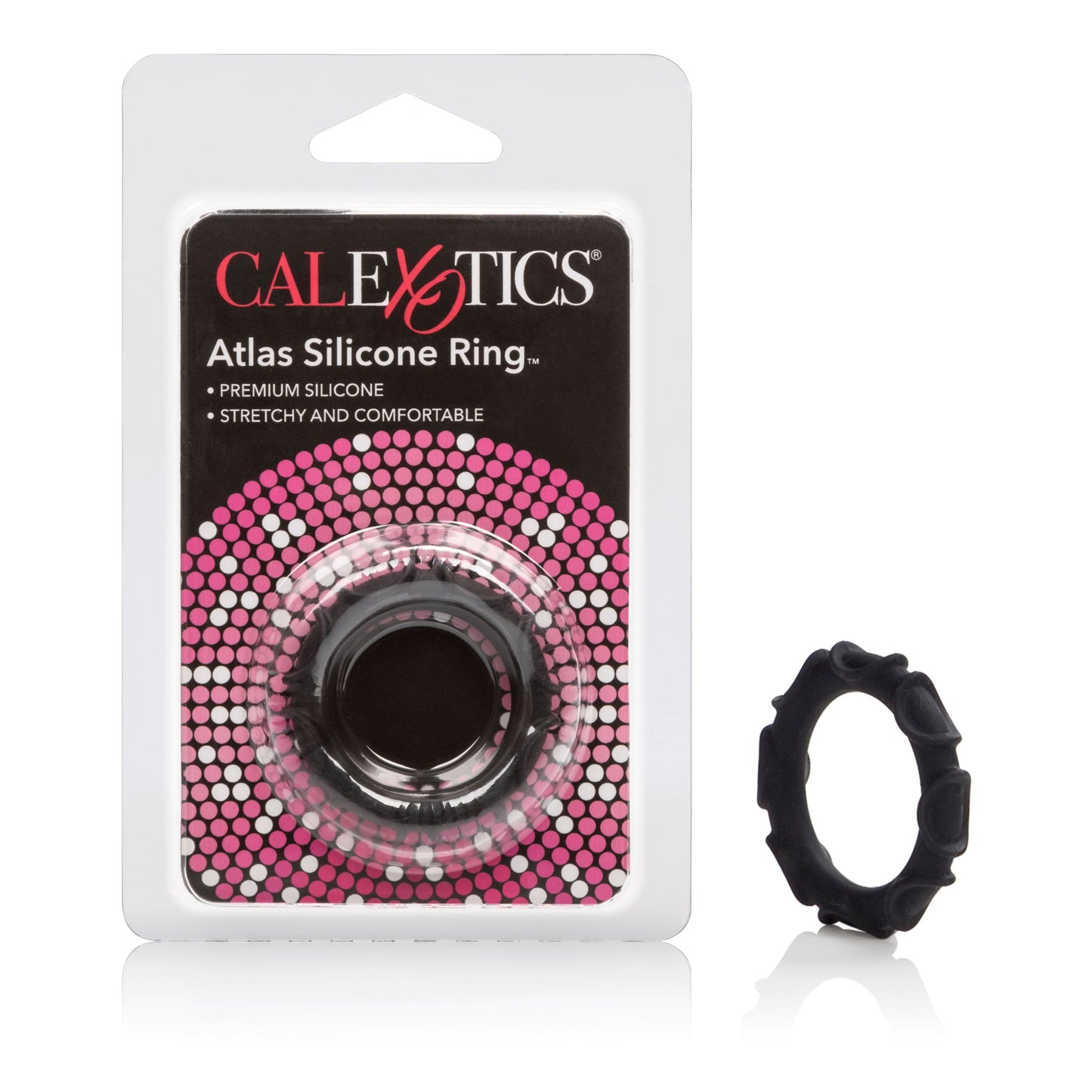 Atlas Black Silicone Cock Ring for Comfort and Stamina > Cock Ring > Single - Tophatter Daily Deals