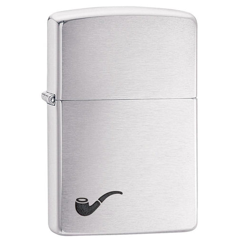 Zippo - Pipe Lighter, Brushed Chrome - 200PL Zippo Lighter - Tophatter Daily Deals