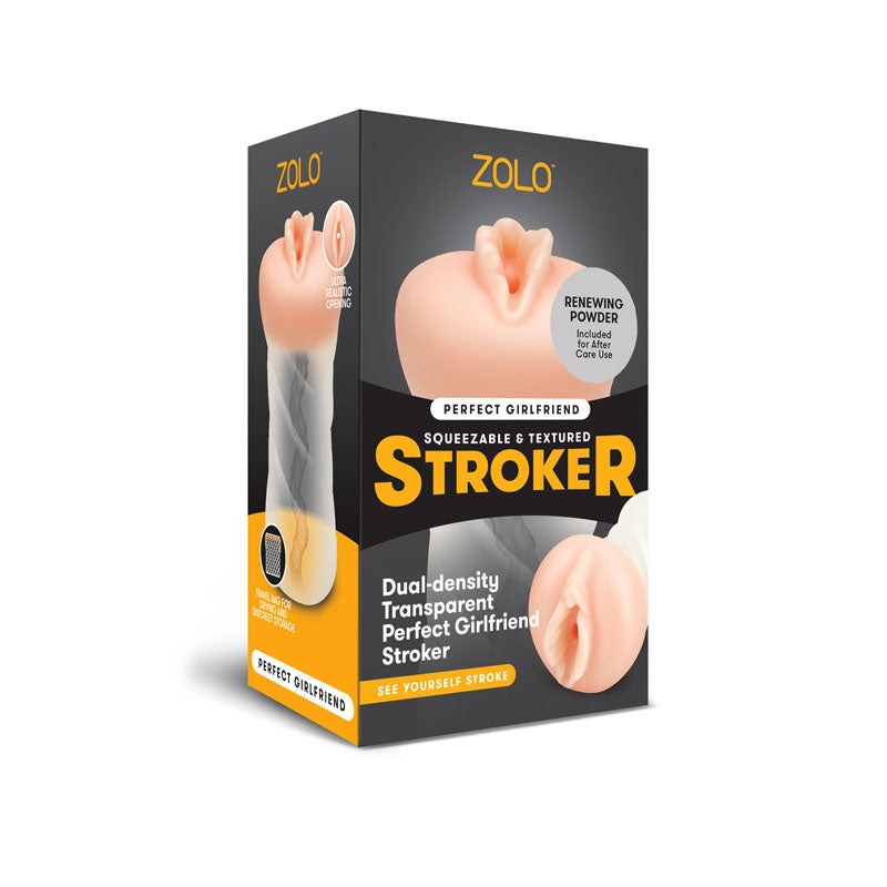 Zolo Clear Girlfriend Masturbator Dual-Density Stroker > Sex Toys For Men > Masturbators > Manual - Tophatter Daily Deals