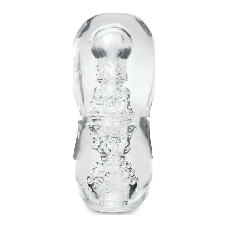 Zolo Gripz Dotted Clear – Squeezable Stroker > Sex Toys For Men > Masturbators > Manual - Tophatter Daily Deals