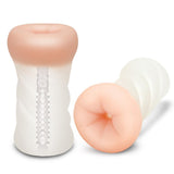 Zolo Masturbator Clear Backdoor Textured Stroker Experience > Sex Toys For Men > Masturbators > Manual - Tophatter Daily Deals