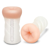 Zolo Masturbator Clear Backdoor Textured Stroker Experience > Sex Toys For Men > Masturbators > Manual - Tophatter Daily Deals