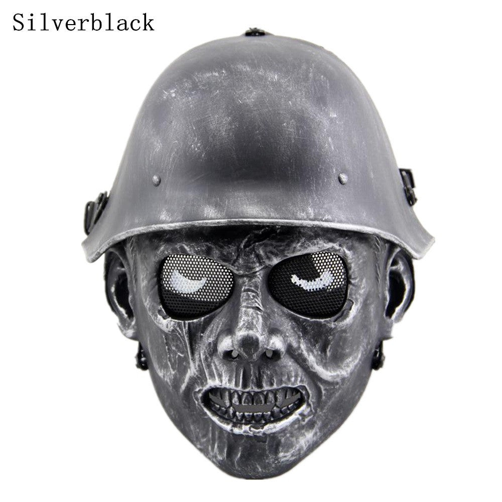 Zombie Soldier Tactical Mask Airsoft Wargame Halloween Full Face Skull Face Mask - Tophatter Daily Deals