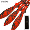 9" Throwing Knife Set 3 PC Killer Thrower Knives Zombie Orange Skull Camo Knife-Thrower - Tophatter Daily Deals