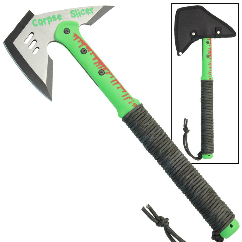 Zombie Corpse Slicer Combative Tactical Battle Axe - TOPHATTER'S ARMORY DEALS Collectible Weapons - Tophatter Daily Deals