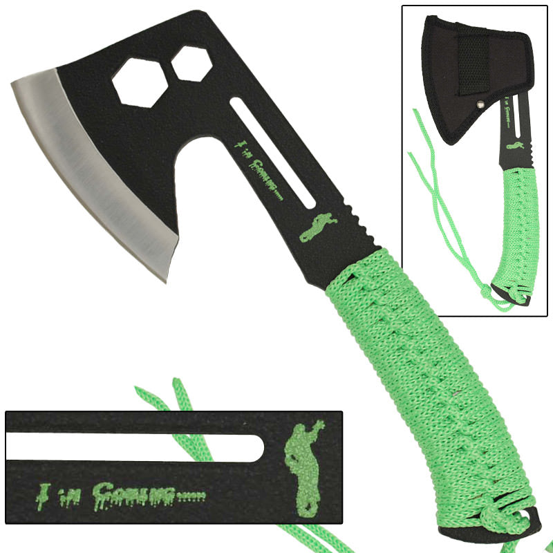 Zombie Killer Danger Coming Multifunction Hatchet Collectible Weapons - Tophatter Daily Deals