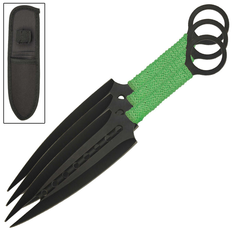 Zombie Killer Forked Tail Devil Three-Piece Throwing Knives Collectible Weapons - Tophatter Daily Deals