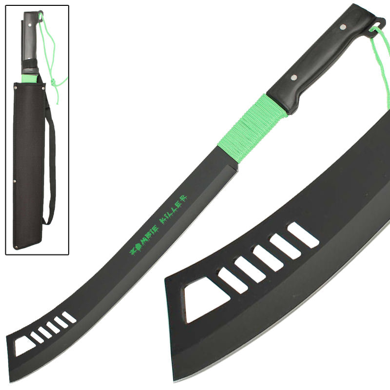 Zombie Killer Full Tang Tapanga Machete - Tophatter's Army Products & Self Defense Collectible Weapons - Tophatter Daily Deals