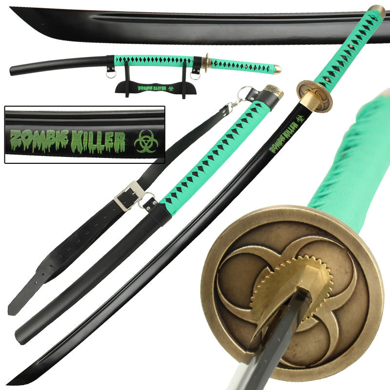 Zombie Killer High Carbon Steel Full Tang Katana Sword - TOPHATTER'S ARMORY DEALS Collectible Weapons - Tophatter Daily Deals
