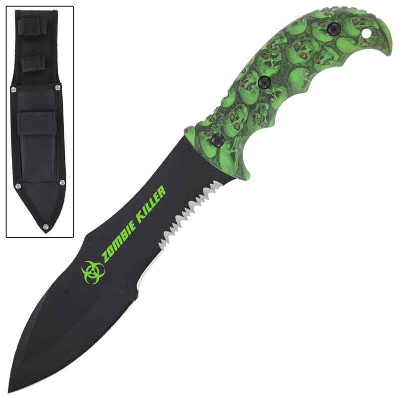 Zombie Killer Sinners Realm Hunting Knife - Tophatter's Army Products & Self Defense Collectible Weapons - Tophatter Daily Deals