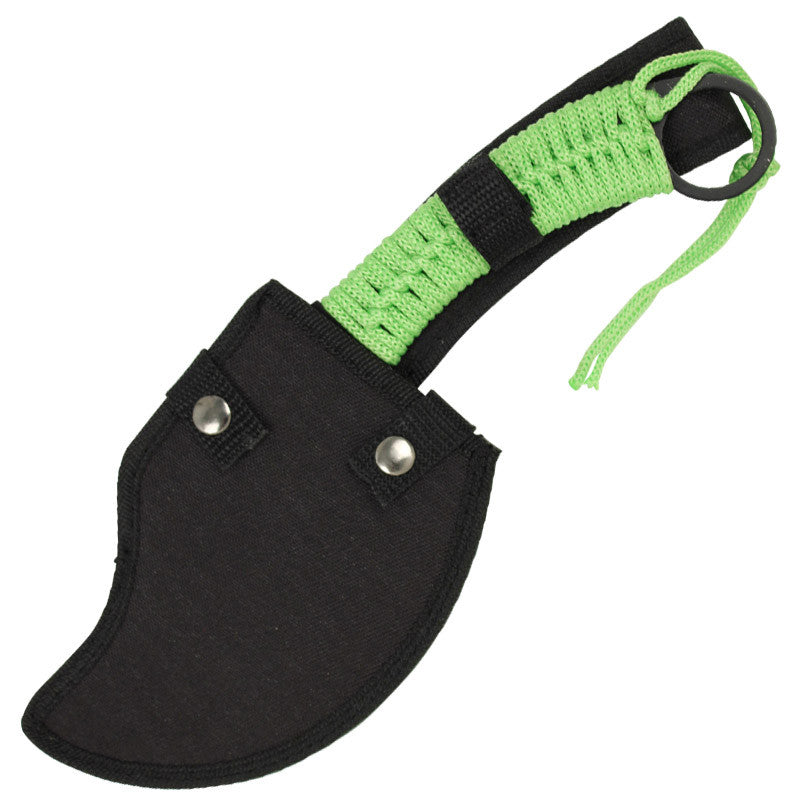 Skull Splitter Throwing Axe Green Zombie Killer Tomahawk w/ Sheath Knife-Tomahawk - Tophatter Daily Deals
