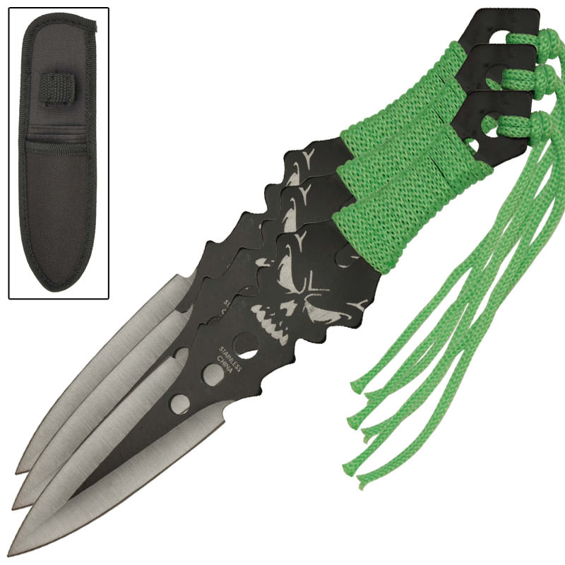 Zombie Killer Virulence Three-Piece Throwing Knives Collectible Weapons - Tophatter Daily Deals