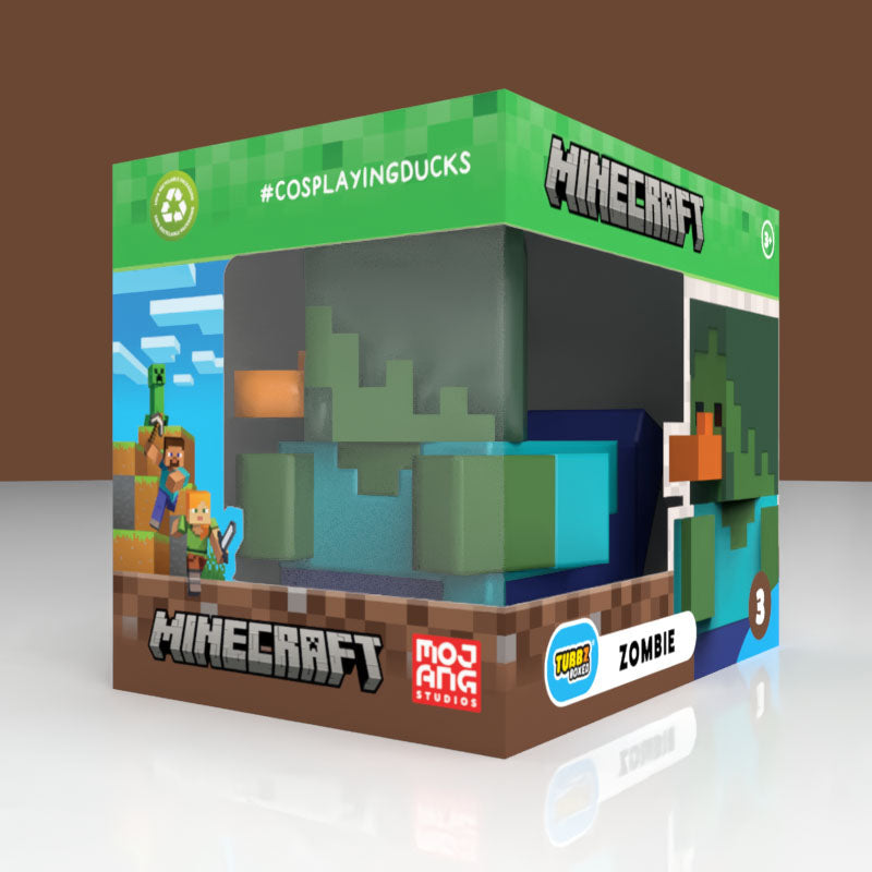 Minecraft: Zombie TUBBZ (Boxed Edition) TUBBZ Collectible Duck - Tophatter Daily Deals