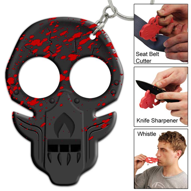 Zombie Uprising Blood Splatter Emergency Key Chain - TOPHATTER'S ARMORY DEALS Collectible Weapons - Tophatter Daily Deals