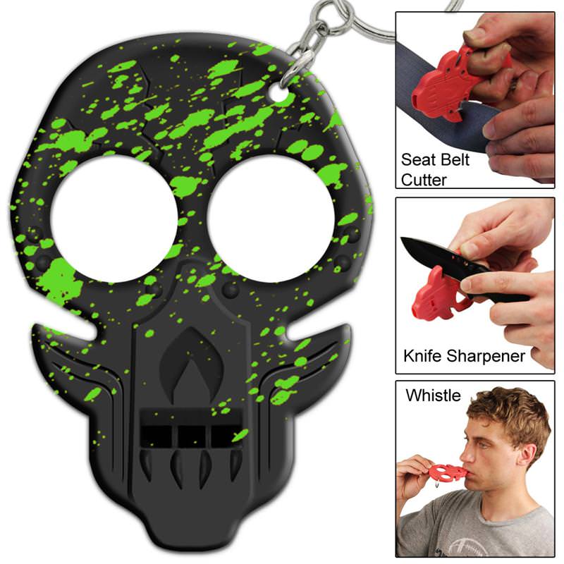 Zombie Uprising Radioactive Splatter Emergency Key Chain Collectible Weapons - Tophatter Daily Deals
