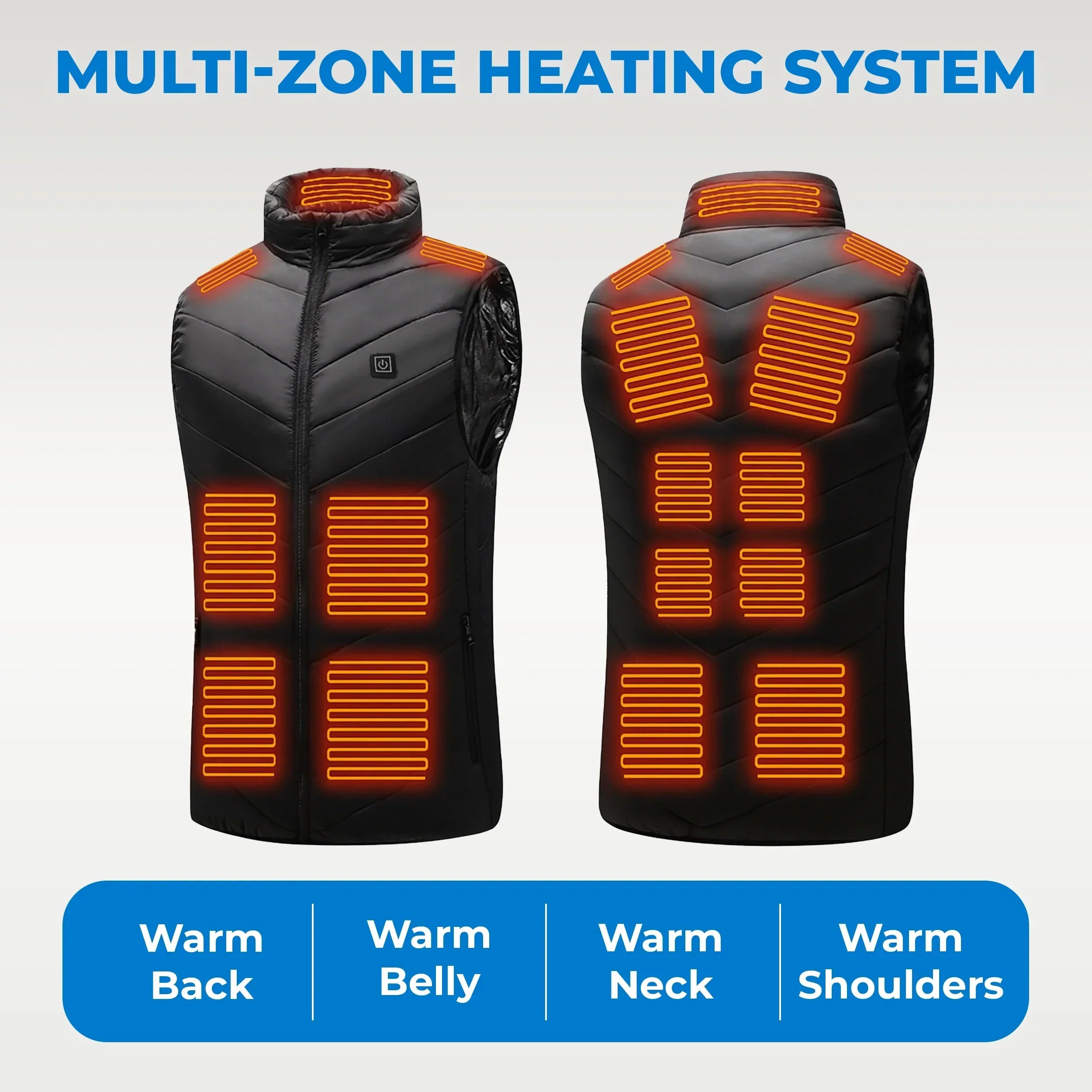 Heated Vest Nine Zone Lightweight Outdoor Fall 2025 Warmth - Tophatter Daily Deals