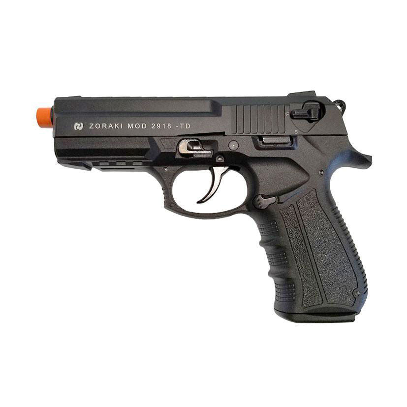 Zoraki 2918 9mm Blank Gun - Front-Firing Black - Tophatter's Weapons'N'Deals Blank Firing Replica Guns - Tophatter Daily Deals