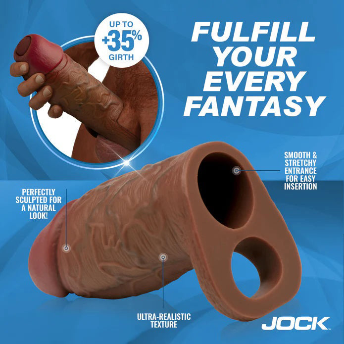 Jock Enhancers 1 Inch Silicone Penis Extension Sleeve Light > Sex Toys For Men > Penis Sleeves - Tophatter Daily Deals