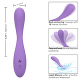 Contour Demi Purple Flexible Liquid Silicone Massager with 10 Vibration Functions and Waterproof Design > Vibrators > Standard Vibrators - Tophatter Daily Deals