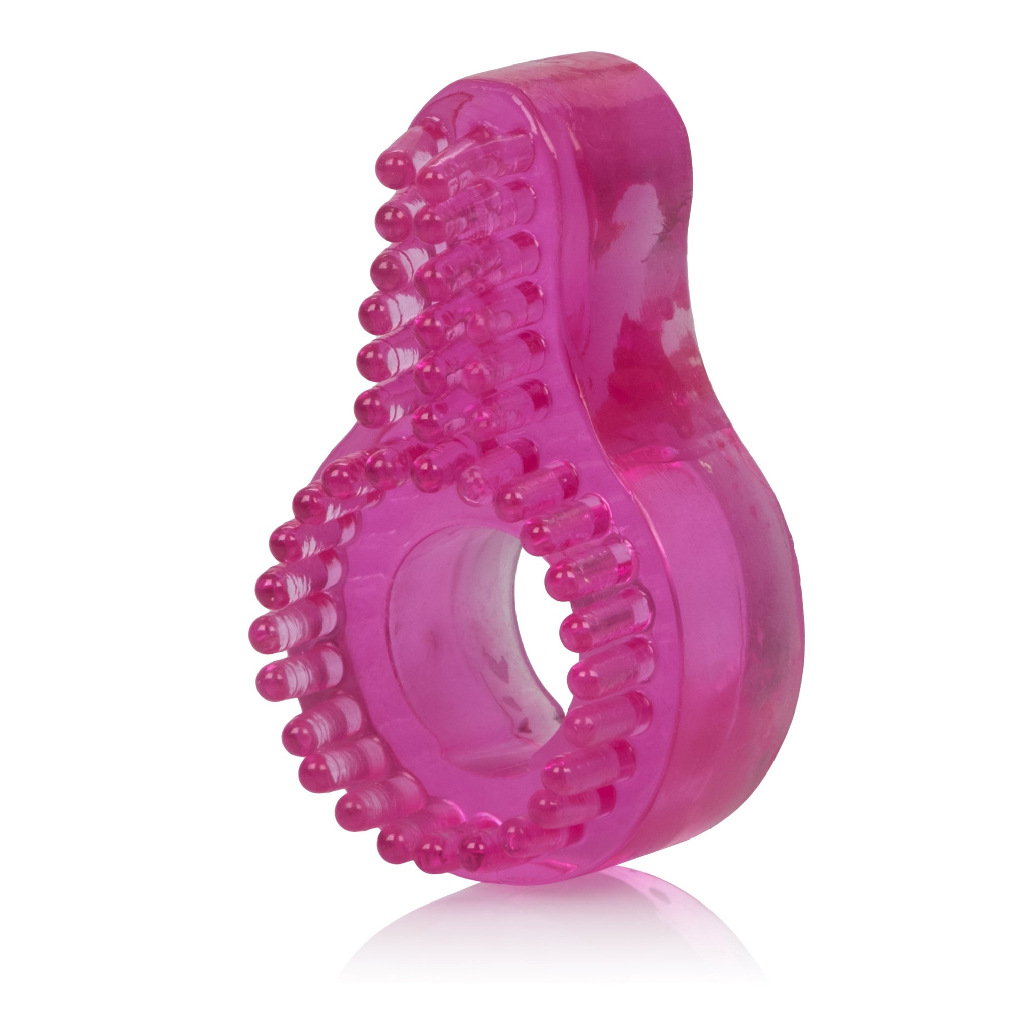 Super Stretch Pink Enhancer Ring With Tickler > Cock Ring > Single - Tophatter Daily Deals