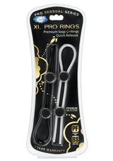 Cloud 9 Pro Sensual XL (Black/White) – Adjustable Cock Ring 2-Pack > Cock Ring > Adjustable - Tophatter Daily Deals