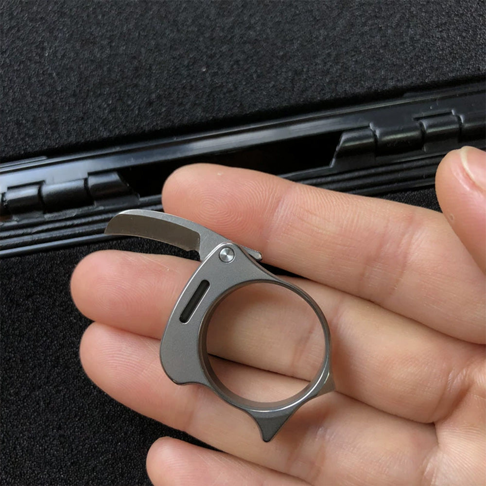 Zyac Titanium Alloy Ring Knife - Tophatter Daily Deals