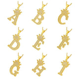 A-Z Alphabet Initial Crown Pendant Necklace Necklaces - Tophatter Daily Deals