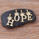 A-Z Alphabet Initial Crown Pendant Necklace Necklaces - Tophatter Daily Deals