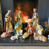Deluxe Christmas Nativity Set - Extra Large Luxury Traditional Crib Scene With 10 Beautiful Detailed Figures Nativity Set - Tophatter Daily Deals
