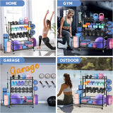 Double-Layer Iron Storage Rack for Sports Equipment Kitchen Utensil Holders & Racks - Tophatter Daily Deals