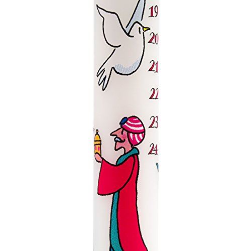 Traditional Countdown To Christmas Advent Dinner Candle ~ Wise Men Design (Regular Size) Advent Candle - Tophatter Daily Deals