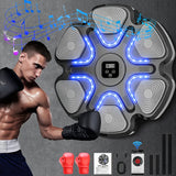 Wall Mounted Music Boxing Machine Full Kit Punching & Training Bags - Tophatter Daily Deals