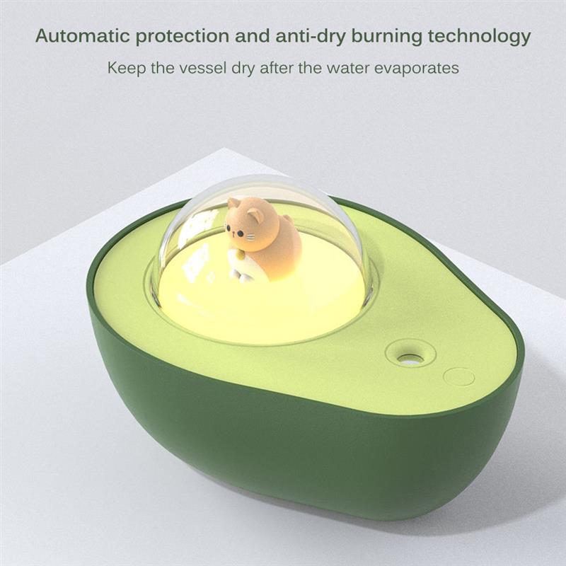 Avocado Mini Spray Humidifier USB Charging Night Light Portable Mist Sprayer For Home Car 0 - Tophatter Daily Deals